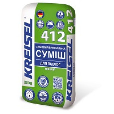 Суміш вирівнювальна цеметна для підлоги (3-20 мм) "412" ТМ "Крайзель" (KRЕISEL) 25кг