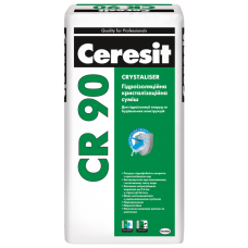 Суміш гідроізоляційна "СR 90" кристалізаційна ТМ "ЦЕРЕЗІТ" (CERESIT) 25,0кг (пал. 1,35т)