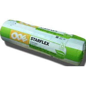 Вата мінеральна 50х1200х(2х6250)мм ТМ "ODE STARFLEX" (рул. 15м²)