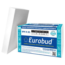Пінопласт "ЕРS S(8)" 50х1000х1000мм ТМ "EUROBUD" (пак. 0,6м³ / 12 шт)