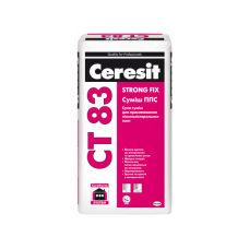 Клей для теплоізоляції "СТ 83" ОД ППС/МВ ТМ "ЦЕРЕЗІТ" (CERESIT) 25,0кг (пал. 1.35т)