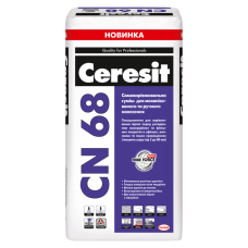 Суміш цементна "СN 68" самовирівнювальна (3-80мм) ТМ "ЦЕРЕЗІТ" (CERESIT) 25,0кг (пал. 1,35т)