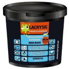 Мастика гідроізоляційна "AQUA BLOCK" (блакитна) ТМ "LACRYSIL" 7,0кг
