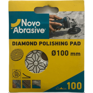 Диск алмазний полірувальний "Зірка" 100 мм, Р100, ТМ "NovoAbrasive"