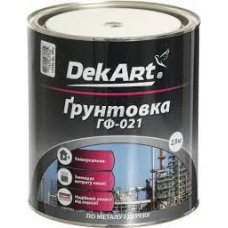 Грунтівка антикорозійна "ГФ-021" Сіра ТМ "DekArt" 0,9кг
