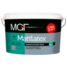 Фарба водоемульсійна латексна "Mattlatex M100" ТМ "MGF" матова, для внутрішніх робіт 14,0кг