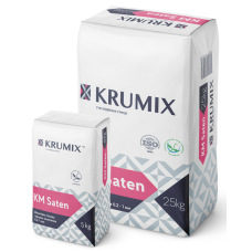 Шпаклівка гіпсова KM Saten фінішна ТМ "КРУМіКС" (КRUMIX) 5,0кг (пал. 1,26т)