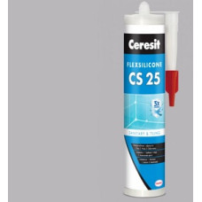 Герметик для стиків "CS25" (світло-сірий) FlexSilicon ТМ "ЦЕРЕЗІТ" (CERESIT) 300мл