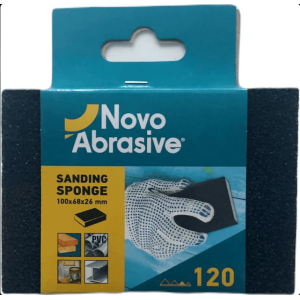 Губка абразивна 100х68х26 мм Р80 для шліфування ТМ "NovoAbrasive"