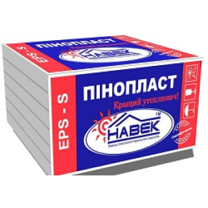 Пінопласт "ЕРS-30-S" 40х1000х1000мм ТМ "НАВЕК" (пак. 0,48м³ / 12 шт)
