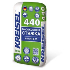 Стяжка цеметна високоміцна для теп. підлоги+фібра (10-100 мм) "440" ТМ "Крайзель" (KREISEL) 25кг