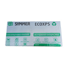 Пінополістирол "ПСЕ-35-ГФ" 40х550х1200мм ECOXPS (чорний-сірий) ТМ "SYMMER" (пак. 10шт)