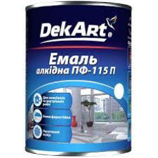 Емаль алкідна "ПФ-115П" Коричнева ТМ "DekArt" 0,9кг