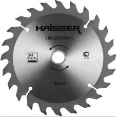 Диск пильний Ø160х16/20мм 24Т для деревини ТМ "HAISSER"