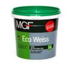 Фарба водоемульсійна "Eco Weiss M1" ТМ "MGF" матова, для внутрішніх робіт 1,4кг