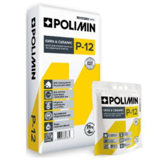 Клей для плитки "P-12" ТМ "Полімін" (Polimin) 5кг (пакет)