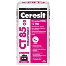 Клей для теплоізоляції "СТ 85 OD" універсал (армування) ТМ "ЦЕРЕЗІТ" (CERESIT) 25,0кг (пал. 1,35т)